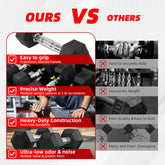 Dumbbell Set, Pairs of 5 Lb, 10 Lb, 15 Lb, and 20 Lb