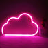 Cute Neon Cloud Sign, Battery or USB Powered Night Light as Wall Decor for Kids Room, Bedroom, Festival, Party (Cloud-P)