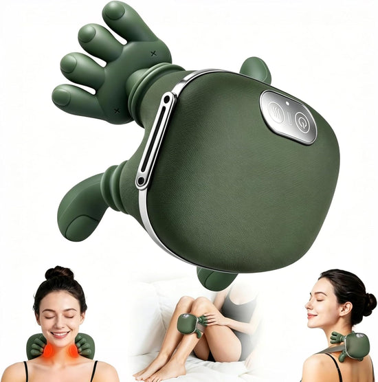 KppeX Comfort Neck Massager Pillow – Deep Kneading with Heat Therapy
