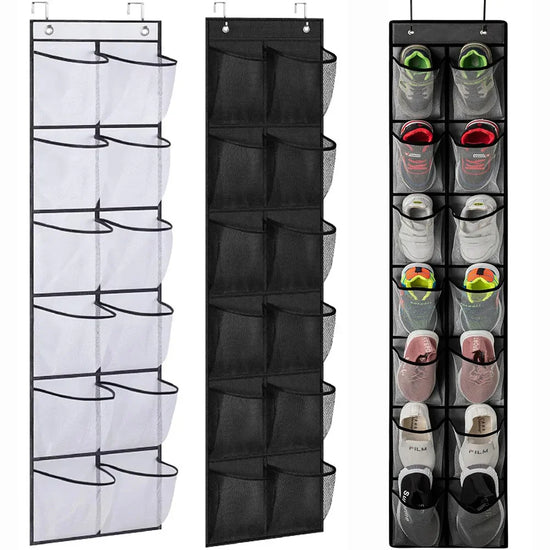 Over-the-Door Shoe Organizer – Space-Saving Non-Woven Fabric Storage