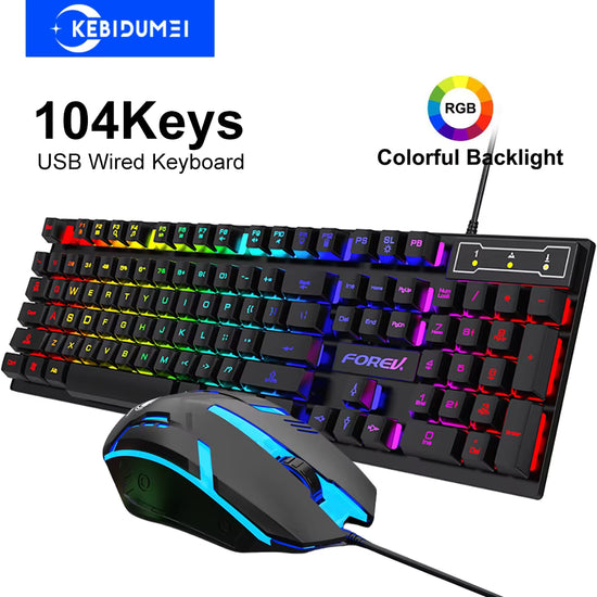 RGB Gaming Keyboard – 104 Keys Mechanical Feel